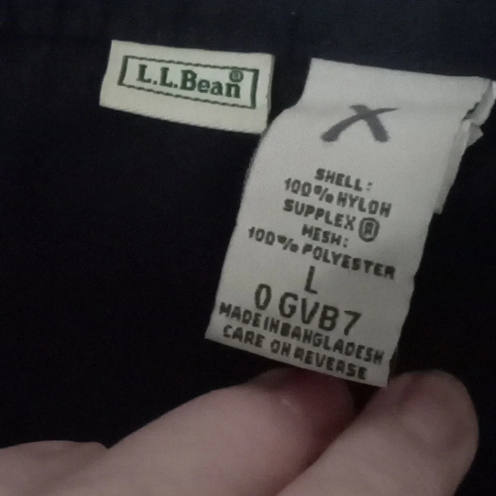Windbreaker skirt L.L. Bean Size Large Black